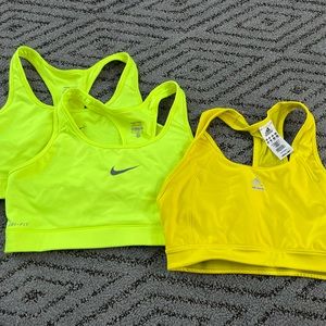 4 Nike, adidas, and under Armour sports bras XL
